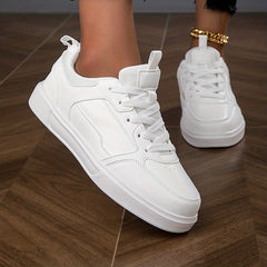Women's Lace-Up Skate Shoes Lightweight Outdoor Sneakers