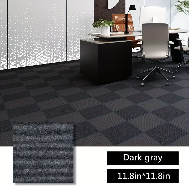 10pcs Peel and Stick Carpet Floor Tile Non Slip Household Commercial Carpet Tile
