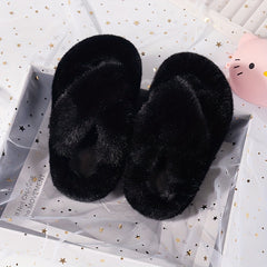 Girls Plush Cozy House Slippers Anti-Skid Slip-On Shoes