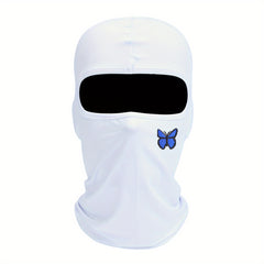 Butterfly Print Balaclava Outdoor Riding Mask For Men And Women