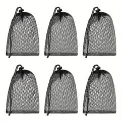 10pcs Nylon Mesh Bag 15x11 inch Drawstring Closure Durable for Shopping Storage