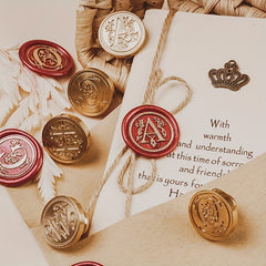M Classic Letter Wax Stamp Brass Head D Letter Seal Stamp