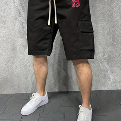 Men's Knee Long Chicago Graphic Shorts