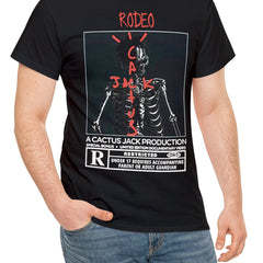 Skeleton Pattern Print Men's Short Sleeve T shirt