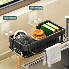 Stainless Steel Kitchen Cleaning Supplies Storage Rack