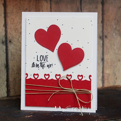 Mini Heart Edge Metal Cutting Dies for DIY Gift Package and Card Making