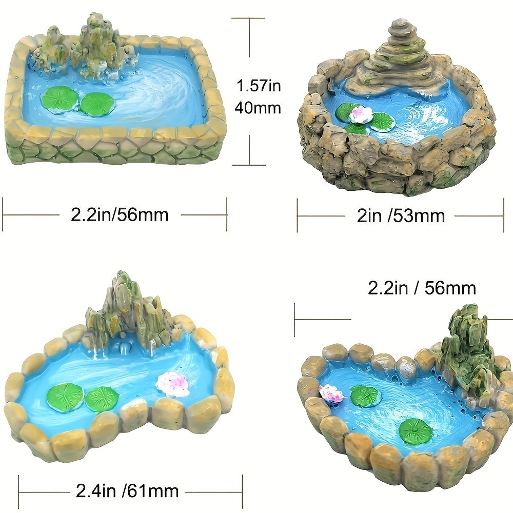 Fairy Tale Garden Mini Pond Decoration Set