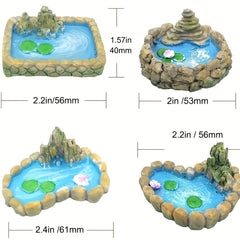 Fairy Tale Garden Mini Pond Decoration Set