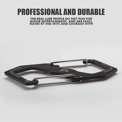 ATISEN Stainless Steel Carabiner Set Large & Medium Buckles for Climbing