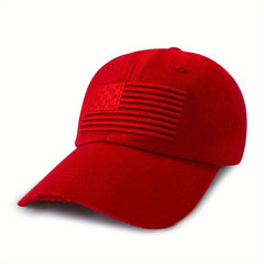 Old Fashioned 3D American Flag Baseball Cap