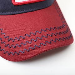 Unisex Sunshade Baseball Cap with Rooster Patch Embroidery