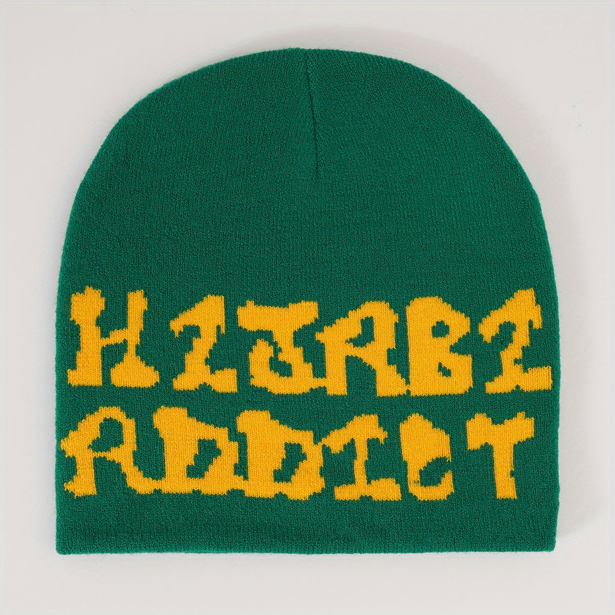 Y2K Hip Hop Letter Jacquard Beanie Warm Knit Hat