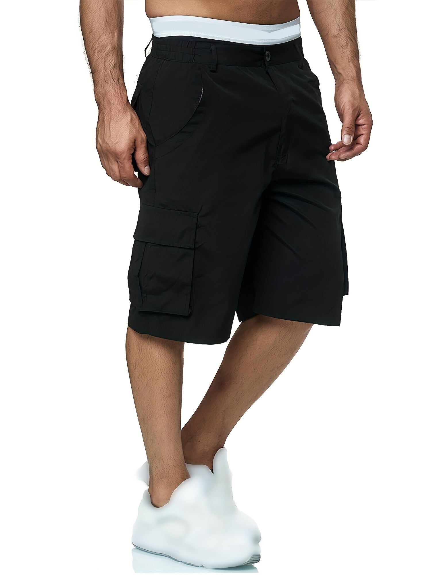 Men's Outdoor Cargo Shorts Summer Casual Solid