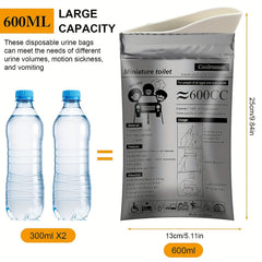 20pcs Camping Pee Bags Disposable Urinals & Vomiting Bags For Travel Emergency