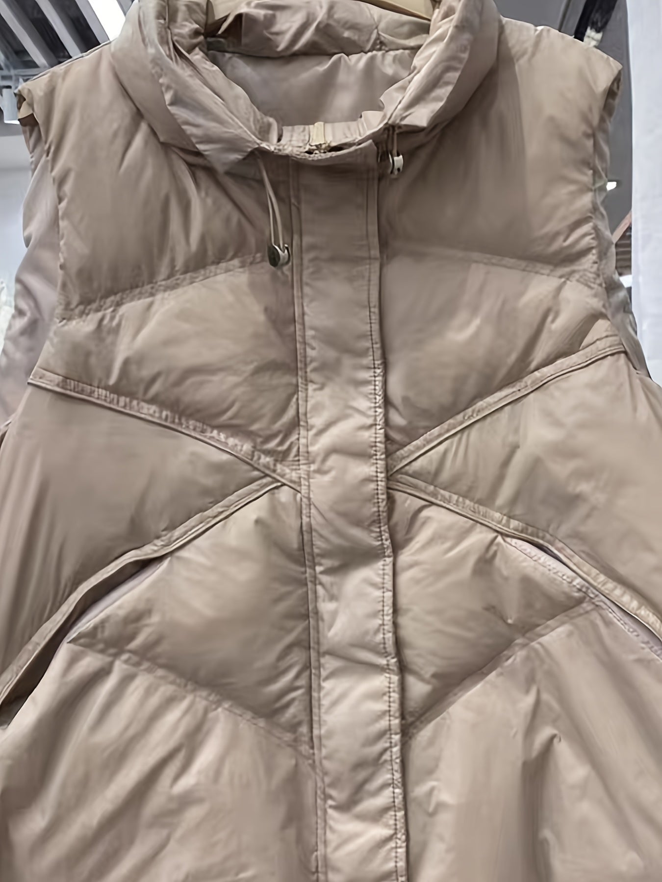 Women's Sleeveless Puffer Vest Stand Collar