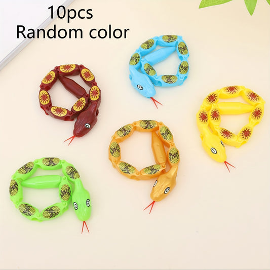 10pcs Colorful Toy Snakes Prank Decoration Party Favors Gift Bag Fillers