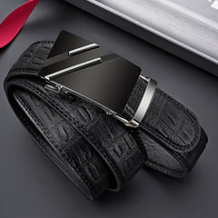 Men's PU Leather Automatic Buckle Business Belt