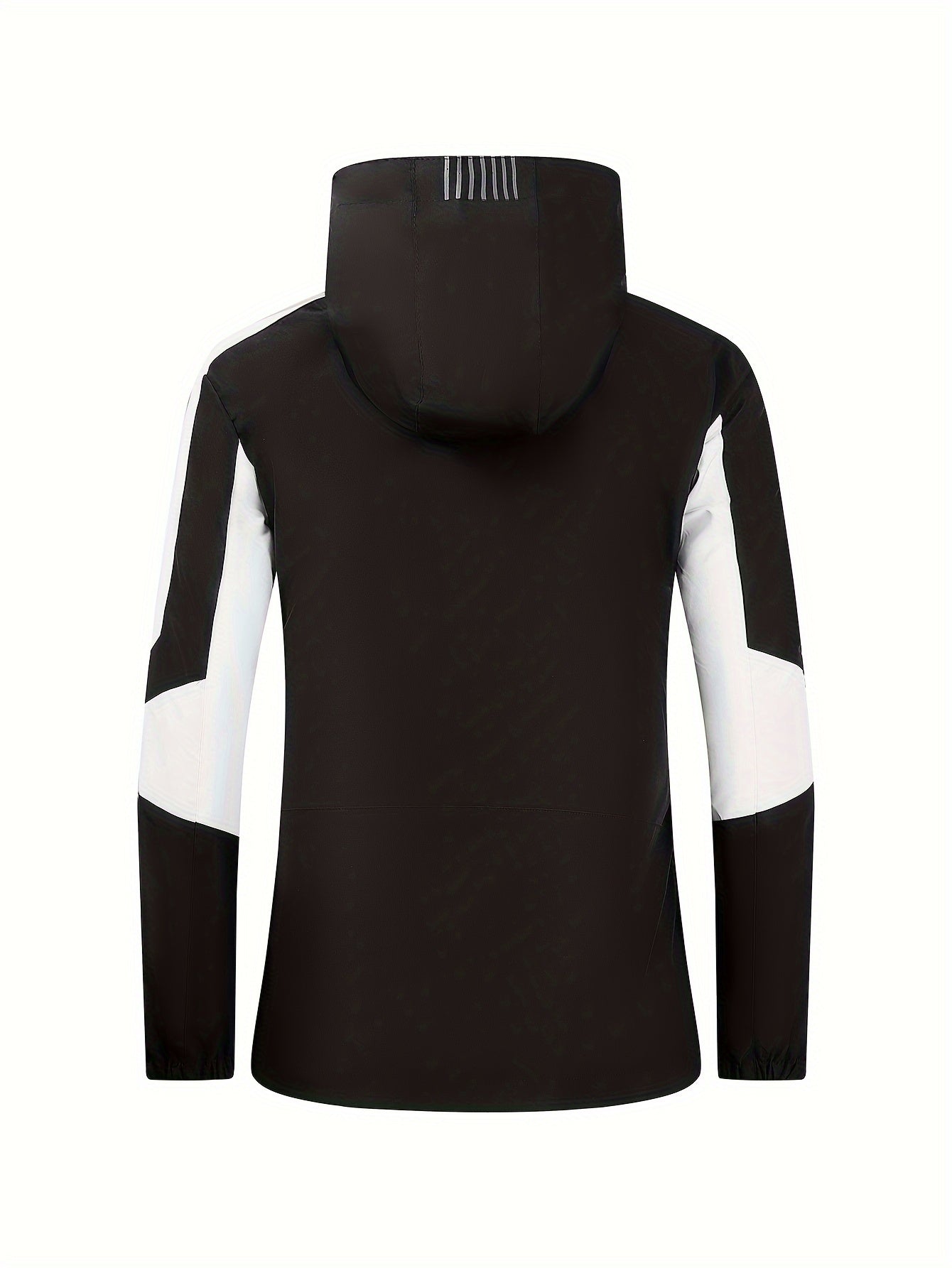 Contrast Panel Hooded Hiking Jacket