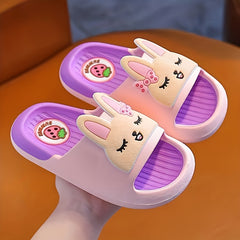 JIAGEYA Cartoon Slippers for Baby Girls Lightweight Non Slip Shower Slippers