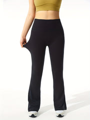 Quick Dry Flared Yoga Pants High Stretch Fitness Bootcut