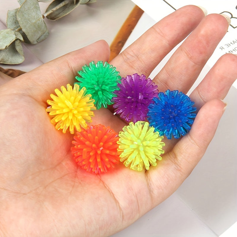 6pcs Hedgehog Ball Yoga Foot Massage Burr Plum Vent Toy