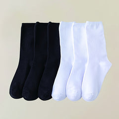 Breathable Crew Socks 8 Pairs for Women