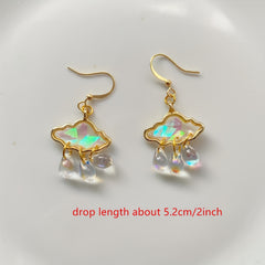 Rain Clouds Earring Dangle Jewelry Gift