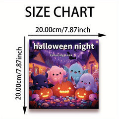 Halloween Night Coloring Book - Single Sided Printing - 22 Pages Thick Paper