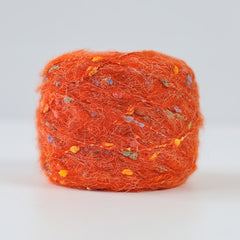 Rainbow Sugar Bean Mohair Yarn Ball Medium Thick Soft Warm Wool Yarn