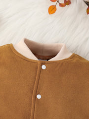 Baby Boys Outdoor Casual Jacket Baby Girls Baseball Coat Clothes