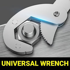Non Slip Stainless Steel Adjustable Wrench 6-32mm Spanner