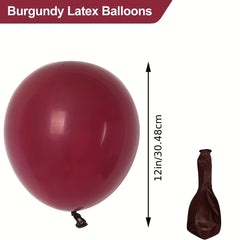 60pcs 30 Burgundy Latex Party Balloons 48cm Wine Red Balloons