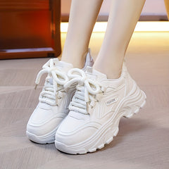 Women Chunky Dad Shoes Low Anti-slip Sneakers