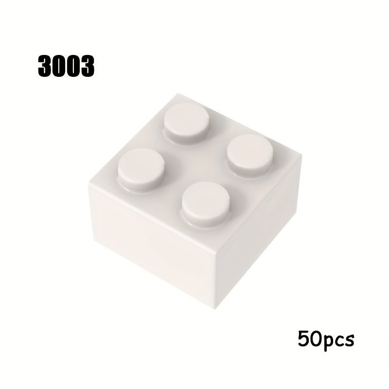 50pcs 2x2 High Base Brick Small Tile Set MOC Building Blocks Part 3003