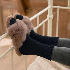 Men's Solid Crew Socks Breathable Comfy Casual Unisex Socks All Seasons