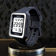 Silicone Strap Sport Digital Wrist Watch Date Alarm Back Light