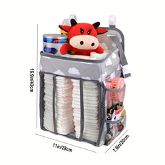 Large Capacity Hanging Storage Bag for Cribs and Carriages