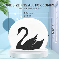 Cartoon Silicone Animal Print Swimming Cap - Waterproof