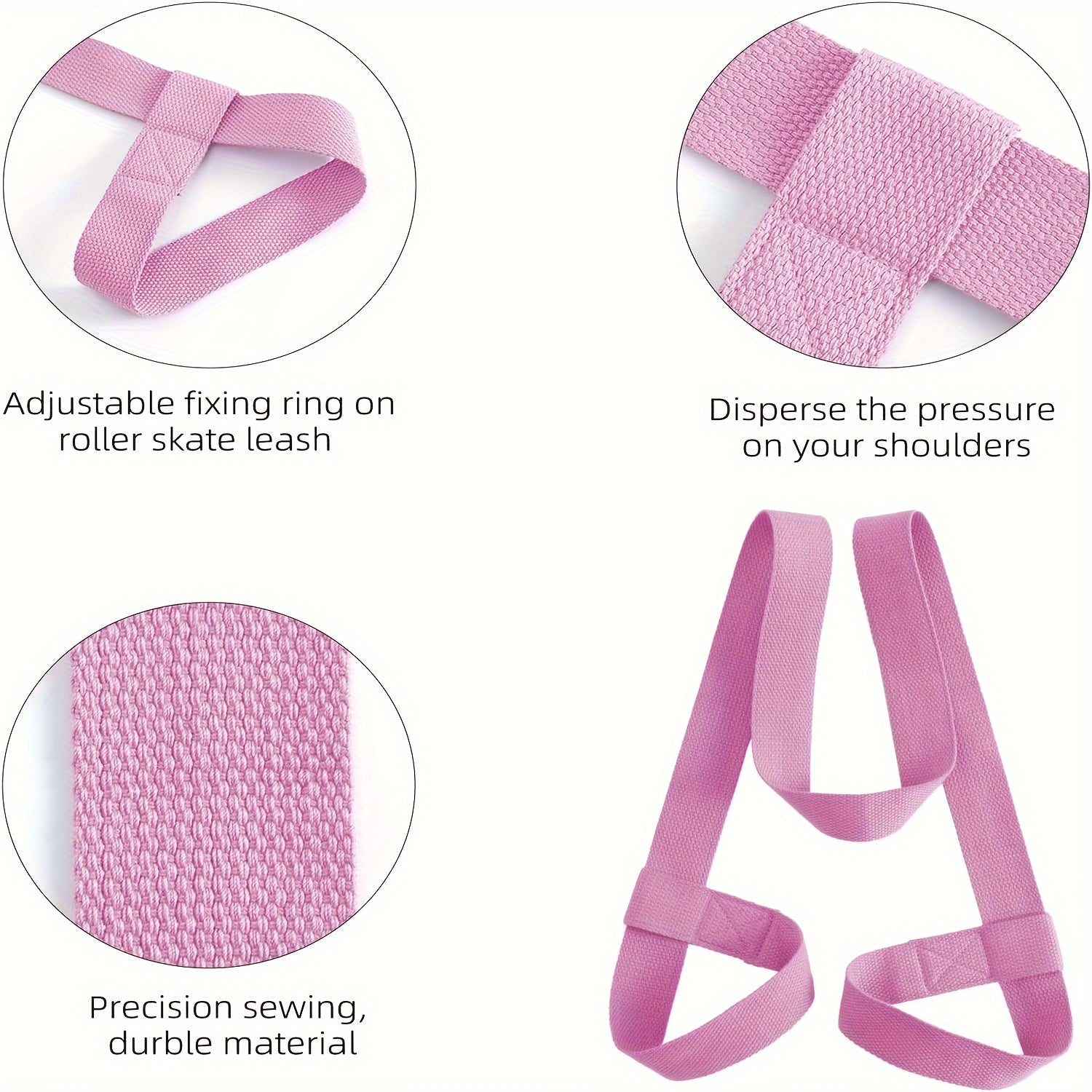 Adjustable Yoga Mat Strap for Pilates Exercise - Multiple Colors