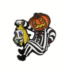 Halloween Pumpkin Metal Pin for Girls