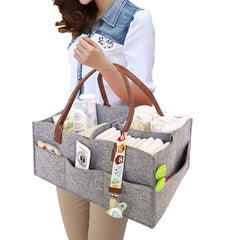 Removable Felt Storage Basket for Mommy Bag Organization