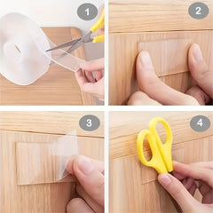 Reusable Double-Sided Tape Transparent Strong Versatile