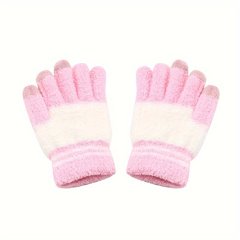 Knitted Touch Screen Gloves Winter Warm Thickened