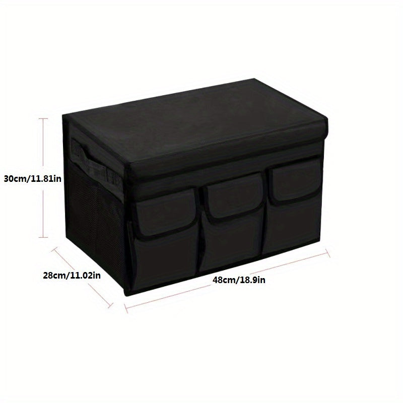 Foldable Car Trunk Cargo Storage Bag with Lid