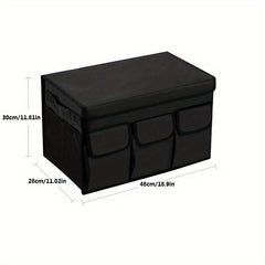 Foldable Car Trunk Cargo Storage Bag with Lid