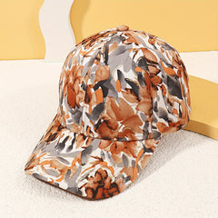 Colorful Floral Print Baseball Cap Breathable Casual Sunscreen Dad Hat