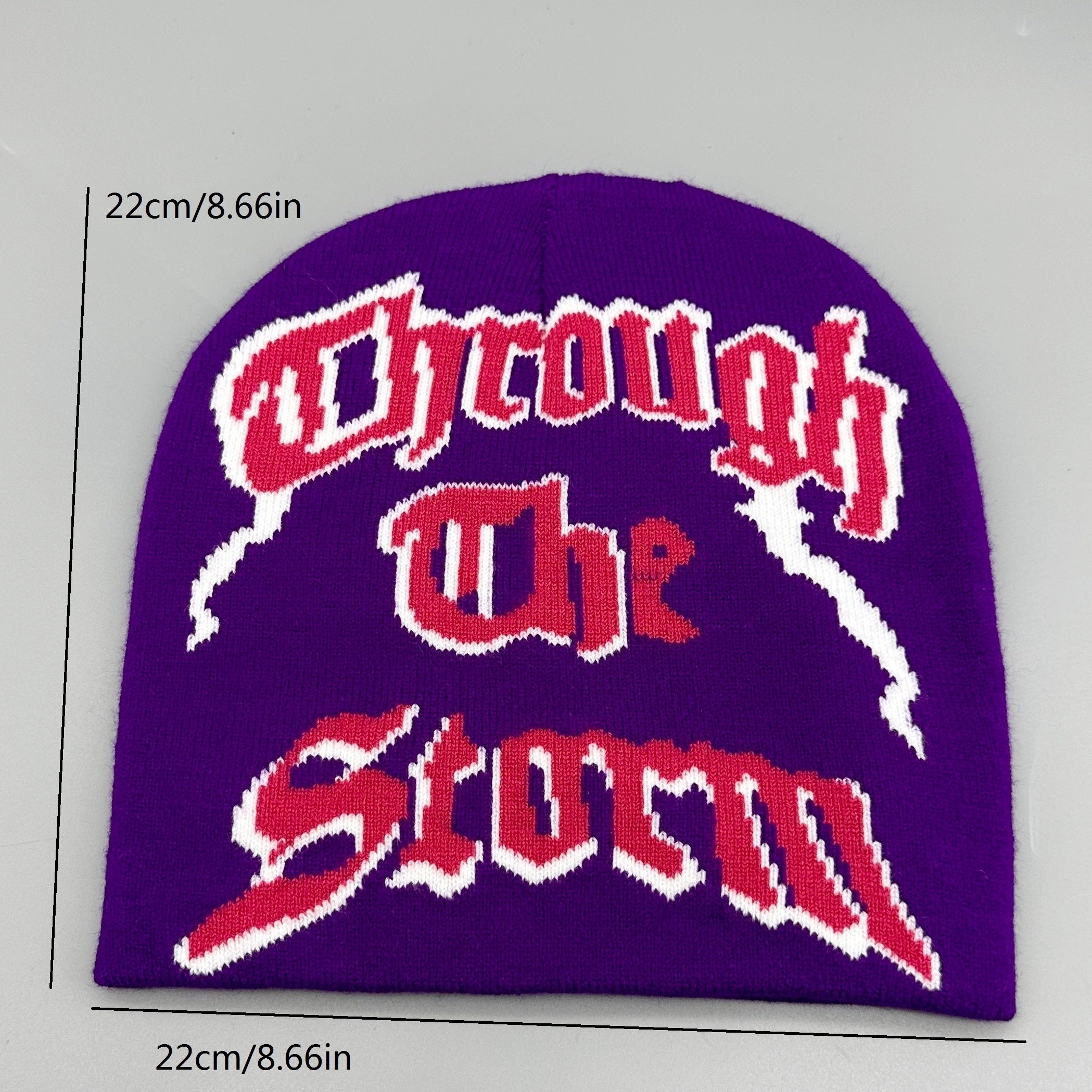 Y2K Letter Jacquard Unisex Beanie Hip Hop Candy Knitted Hat