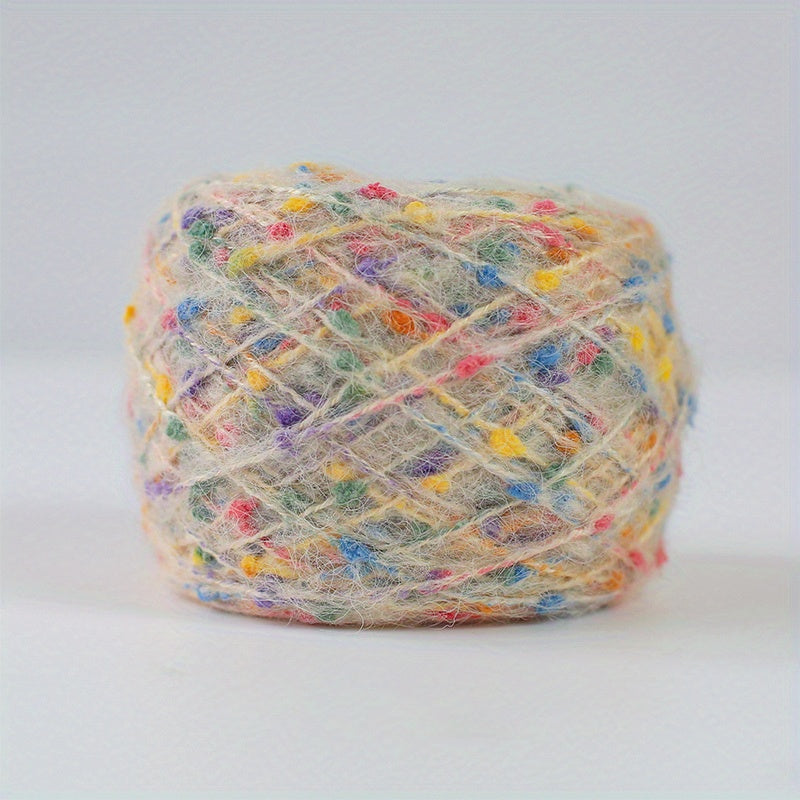 Soft Colorful Rainbow Pompons Yarn for Crocheting DIY Projects