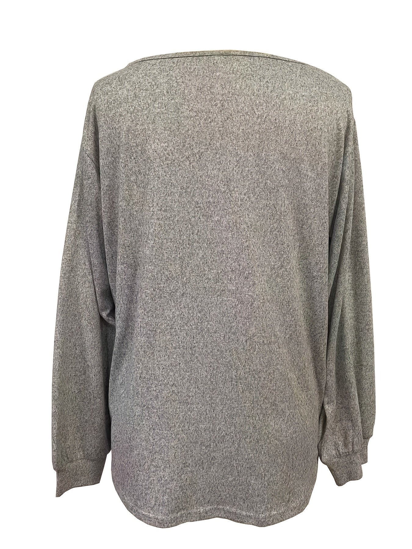 Letter Print Crew Neck T shirt Casual Long Sleeve T shirt Women's Clothing