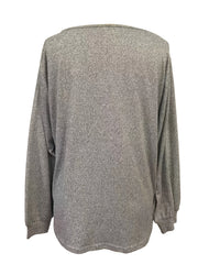 Letter Print Crew Neck T shirt Casual Long Sleeve T shirt Women's Clothing